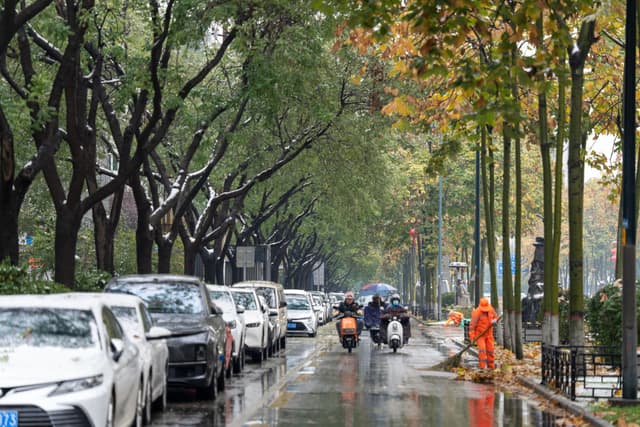 西安的第一场雪