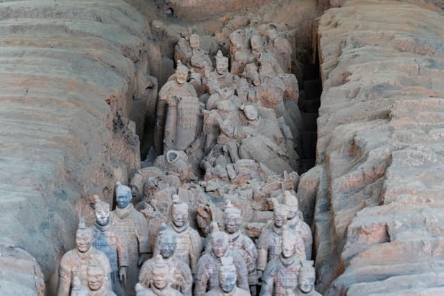 栩栩如生的兵马俑