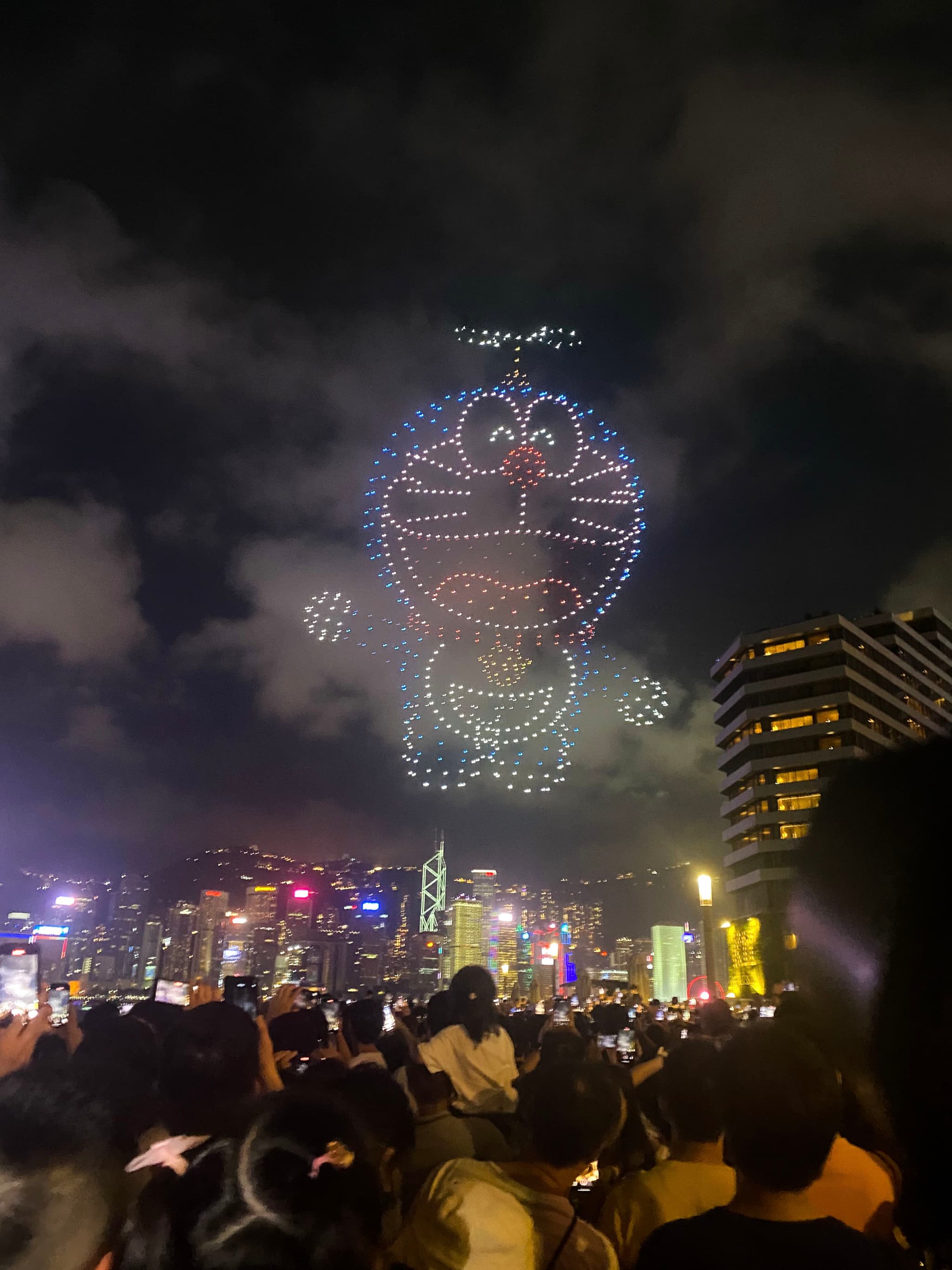 哆啦A梦无人机表演