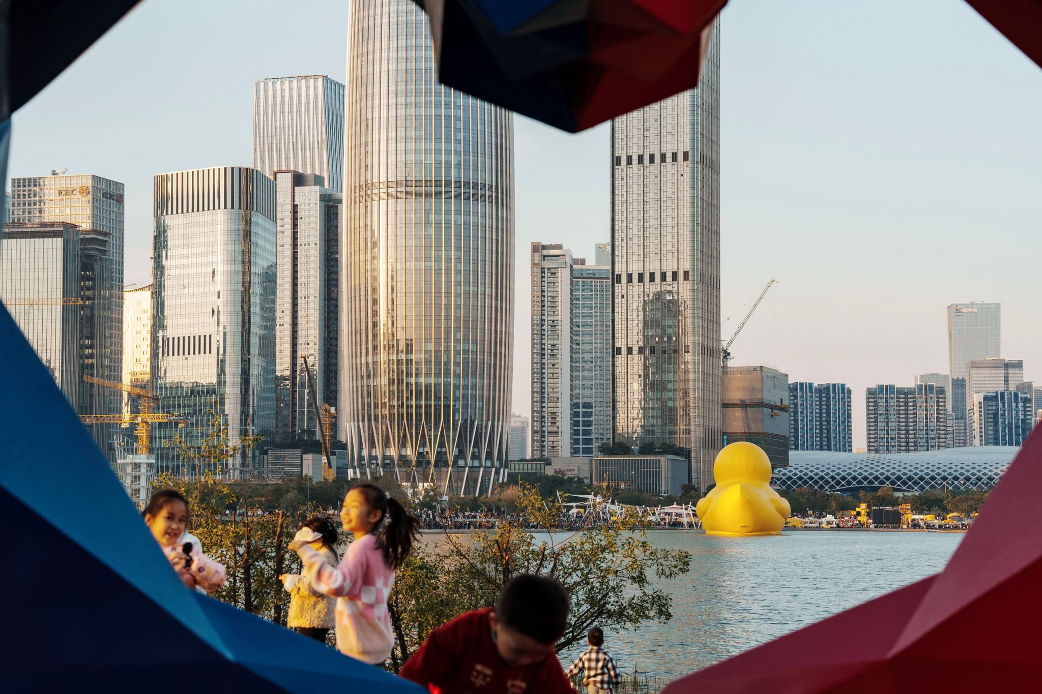 深圳湾公园的大黄鸭